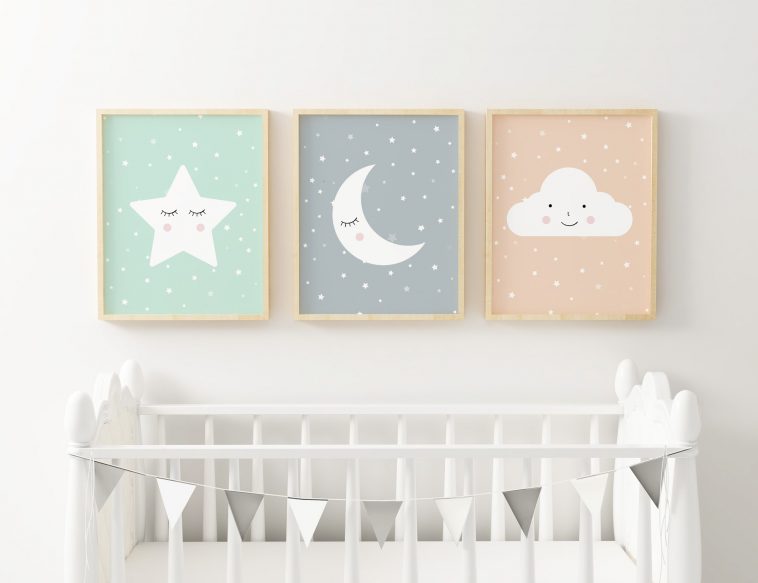 Twinkle twinkle sign plaque blocks new baby nursery gift christening  FREE P&P 