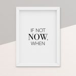 if not now when poster
