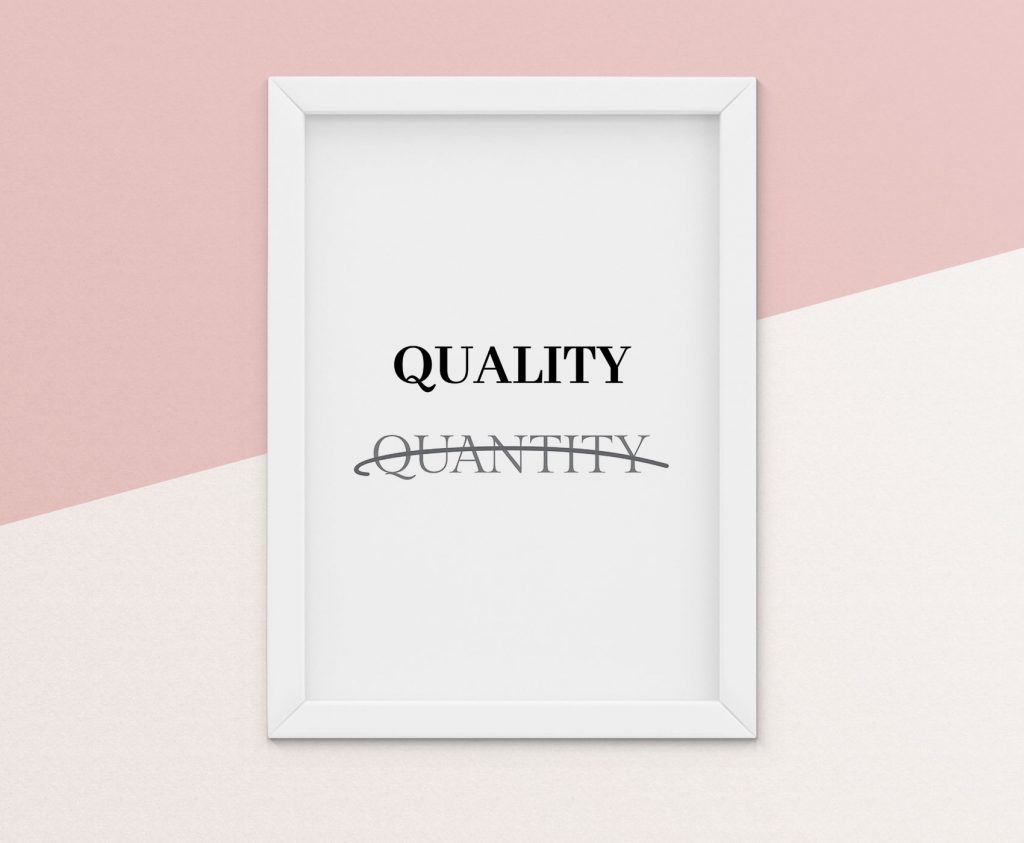 Quality, not quantity poster - Timetobe - Free printables nursery ...